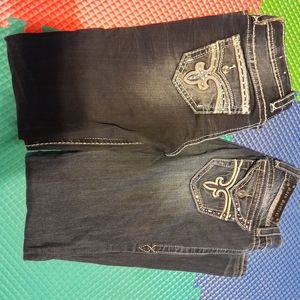 Women Rock Revival Jeans Size 28 2 Pairs